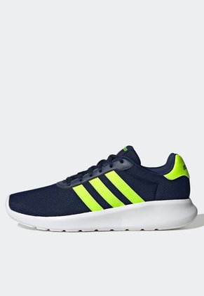 Tenis Lifestyle Azul-Verde Neón adidas Performance Lite Racer 3.0