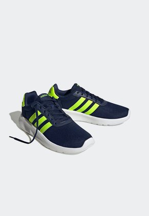 Tenis Lifestyle Azul-Verde Neón adidas Performance Lite Racer 3.0