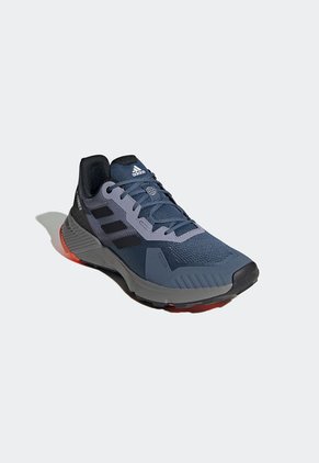 Tenis Trail Azul-Gris-Naranja adidas Performance Terrex Soulstride