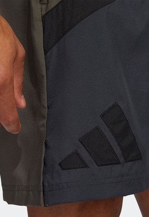 Pantaloneta Verde-Negro adidas Performance Galaxy