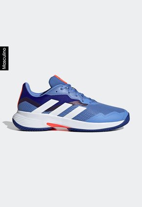 Tenis para Tennis Celeste-Blanco-Azul Índigo adidas Performance CourtJam