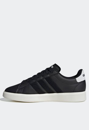 Tenis Lifestyle Negro-Blanco-Marfil adidas Performance Grand Court 2.0