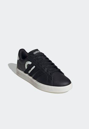 Tenis Lifestyle Negro-Blanco-Marfil adidas Performance Grand Court 2.0