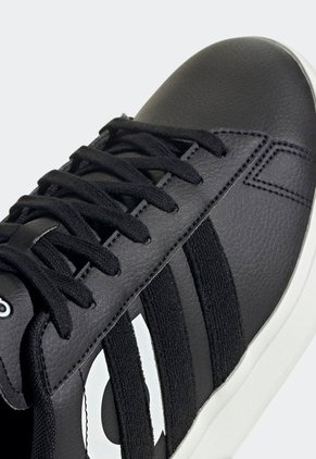 Tenis Lifestyle Negro-Blanco-Marfil adidas Performance Grand Court 2.0