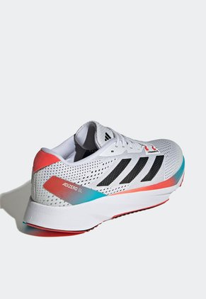 Tenis Running Blanco-Coral-Azul adidas Performance Adizero SL