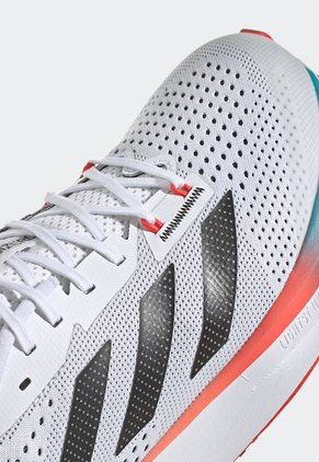 Tenis Running Blanco-Coral-Azul adidas Performance Adizero SL