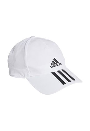 Gorra Training Adidas Beisbol 3 Rayas Aeroready - Blanco