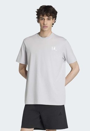 Camiseta adidas Sportswear Graphic Summer Slide Multiplicity Gris