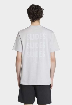 Camiseta adidas Sportswear Graphic Summer Slide Multiplicity Gris