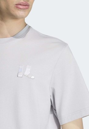 Camiseta adidas Sportswear Graphic Summer Slide Multiplicity Gris