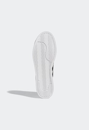 Tenis Lifestyle Blanco-Negro-Plateado adidas Performance Court Low Streetcheck Cloudfoam