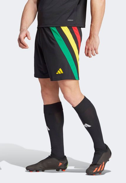 Pantaloneta Negro-Verde-Amarillo-Rojo adidas Performance Fortore 23