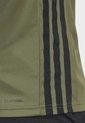 Camiseta Training adidas Performance Workout Essentials Base 3 Rayas Verde Oliva de adidas Performance