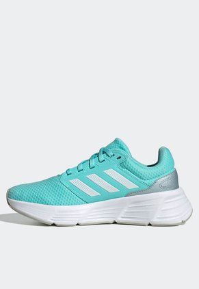 Tenis Running Aguamarina-Blanco-Gris adidas Performance Galaxy 6