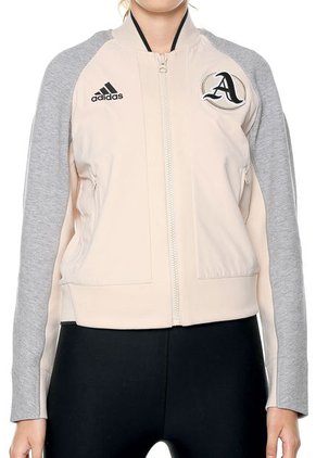 Chaqueta Beige-Gris adidas Originals W Vrct Jk