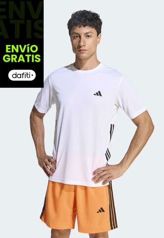 Camiseta adidas Performance Essentials Base 3 Rayas Blanco adidas Performance