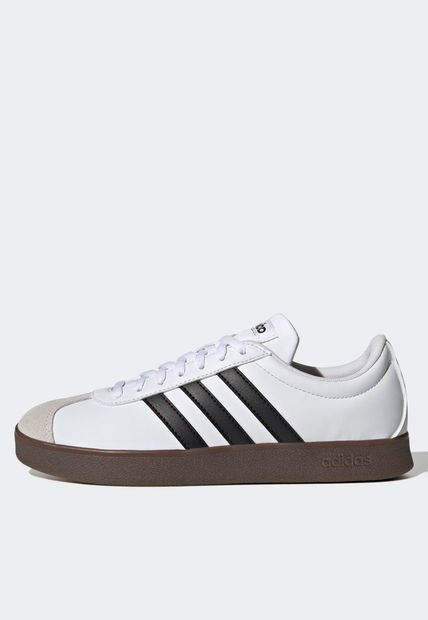 Tenis Lifestyle Blanco-Negro-Marrón adidas Sportswear VL Court Base