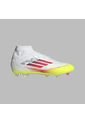 Guayos Adidas Mujer F50 League Mid FG/MG Cleats-Blanco de adidas Performance
