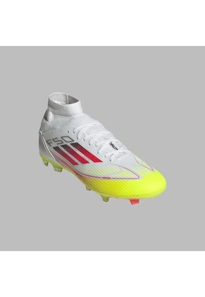 Guayos Adidas Mujer F50 League Mid FG/MG Cleats-Blanco