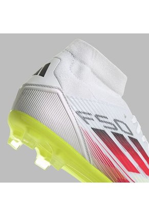 Guayos Adidas Mujer F50 League Mid FG/MG Cleats-Blanco