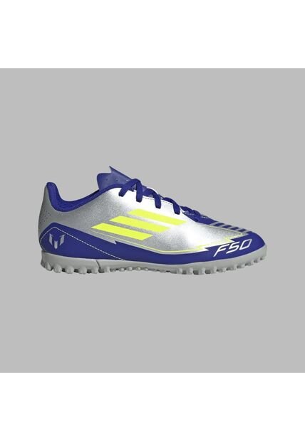 Torretin Adidas Kids F50 TF-Plateado-Azul