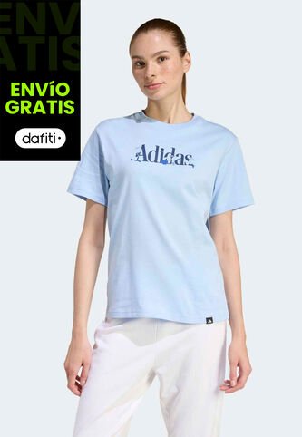 Camiseta adidas Sportswear Soft Sport Celeste adidas Performance