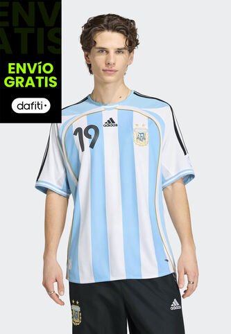 Camiseta adidas Performance Primera equipación de Argentina 2006 Messi Blanco adidas Performance
