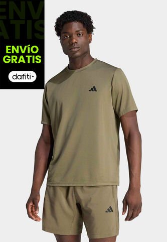 Camiseta adidas Performance Workout Essentials Base Verde Oliva adidas Performance