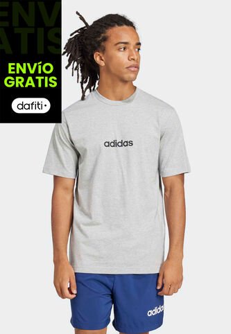 Camiseta adidas Sportswear Essentials Linear Gris adidas Performance