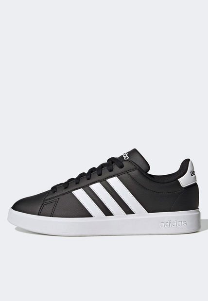 Tenis Lifestyle Negro-Blanco adidas Performance Gran Court Cloudfoam