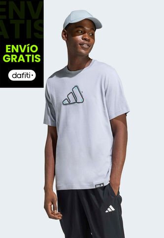 Camiseta adidas Sportswear Graphic Motorsport Track Gris adidas Performance