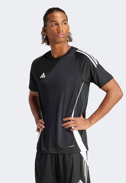 Camiseta Negro-Blanco adidas Performance Tiro 24