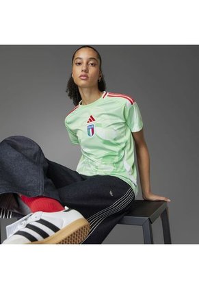 Camiseta Adidas Mujer 2da Italia 25 (Equipo Femenino)-Verde