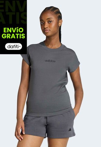 Camiseta adidas Sportswear Essentials Linear Gris adidas Performance