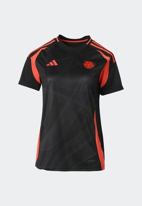 Camiseta Negro-Naranja Neón-Gris adidas Performance Visitante FCF 24