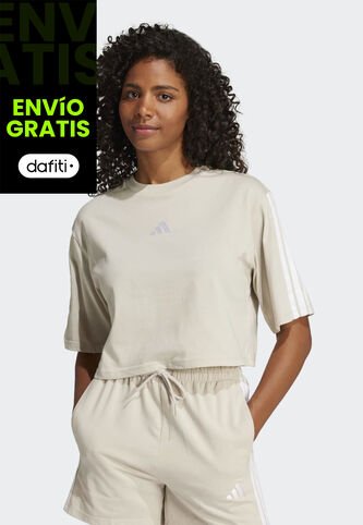 Camiseta adidas Sportswear Essentials Beige adidas Performance