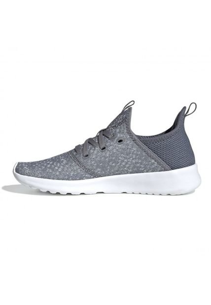 tenis adidas cloudfoam pure grises para mujer