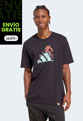 Camiseta adidas Sportswear Graphic Doodle Hunt Bike Negro adidas Performance