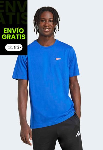 Camiseta adidas Performance Pennant Trim Graphic Azul adidas Performance