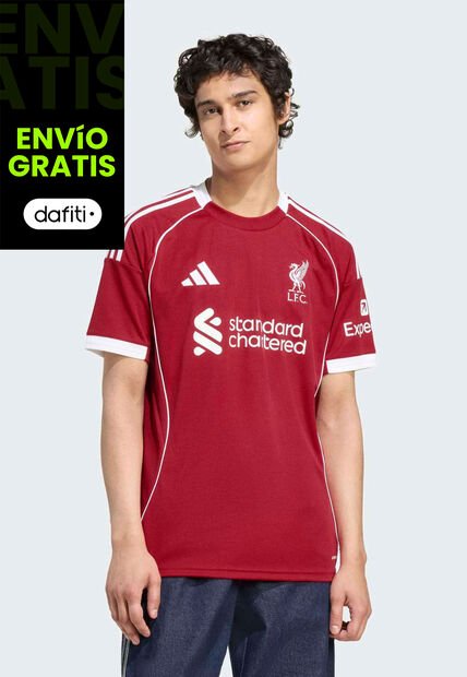 Camiseta Liverpool FC Local 25/26 adidas Performance Rojo