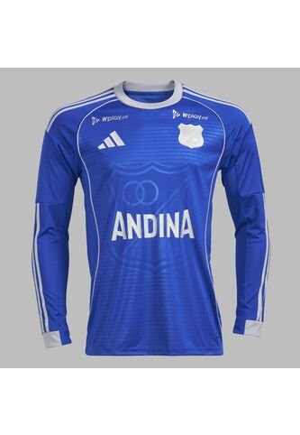 Camiseta Adidas Hombre Local Millonarios FC 2026 Manga Larga - Azul adidas Performance