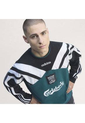 Buzo Adidas Hombre De Cuello Redondo Del Liverpool FC 95 - Verde