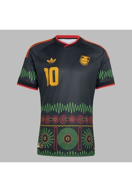 Camiseta Adidas Hombre Visitante Jamaica 26 X Bob Marley - Negro