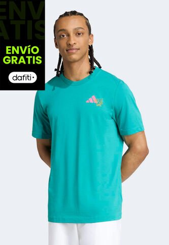 Camiseta adidas Performance Graphic Turquesa adidas Performance
