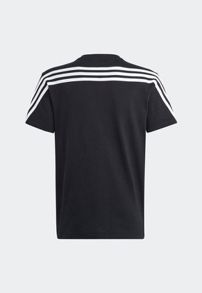Camiseta Negro-Blanco adidas Kids Essentials 3 Rayas