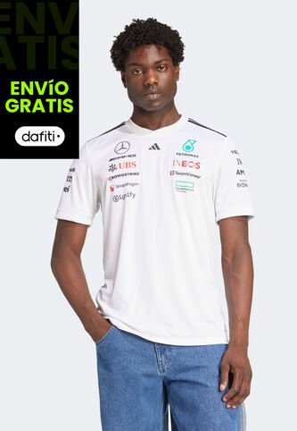 Camiseta adidas Performance Mercedes - AMG Petronas F1 Team Piloto Blanco adidas Performance