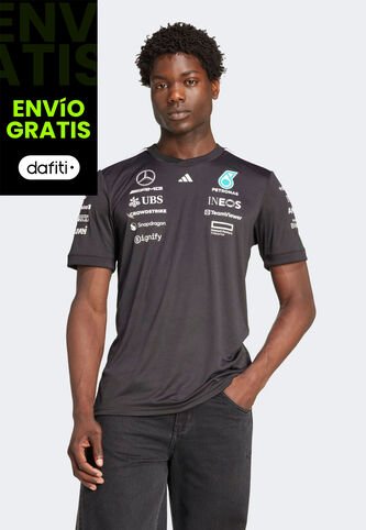 Camiseta adidas Performance Mercedes  AMG Petronas F1 Team Piloto Negro adidas Performance