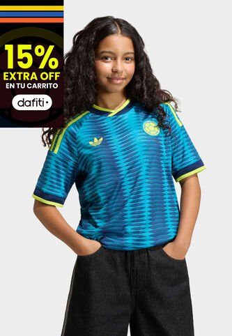 Camiseta adidas Originals Visitante Selección Colombia 26 Azul adidas Performance