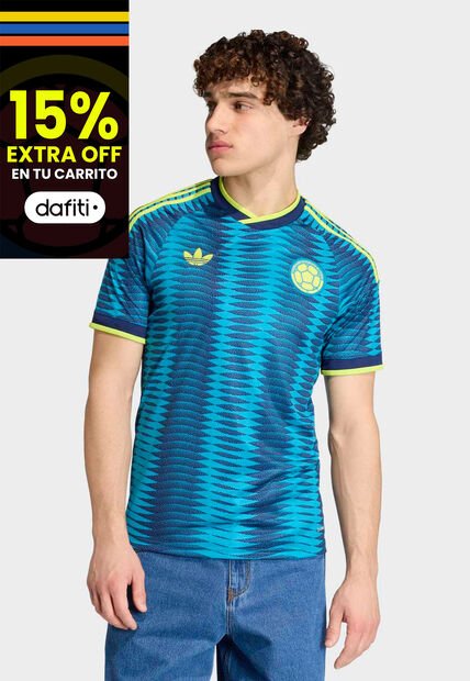 Camiseta Selección Colombia adidas Originals visitante 26 Azul