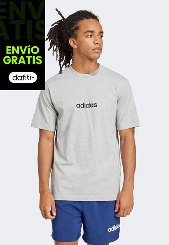 Camiseta adidas Sportswear Essentials Linear Single Gris adidas Performance
